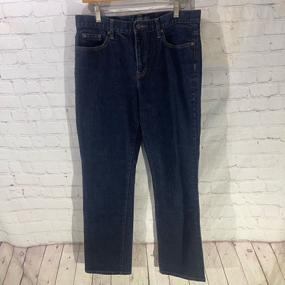 Ralph Lauren LRL Classic Straight Dark Wash Denim Jeans Women's Sz 10